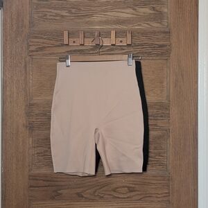 Women's Beige and Black Shorts